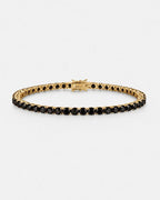 Tennis Bracelet | Onyx Black 14K Gold