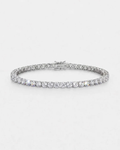 Tennis Bracelet | Quartz Silver
