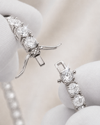 Tennis Bracelet | Quartz Silver