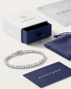 Tennis Bracelet | Quartz Silver