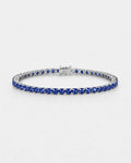 Tennis Bracelet | Sapphire Blue Silver