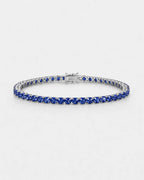 Tennis Bracelet | Sapphire Blue Silver