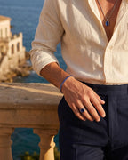 Tennis Bracelet | Sapphire Blue Silver