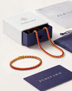 Tennis Bracelet | Ruby Red 14K Gold