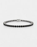 Tennis Bracelet | Onyx Black Silver