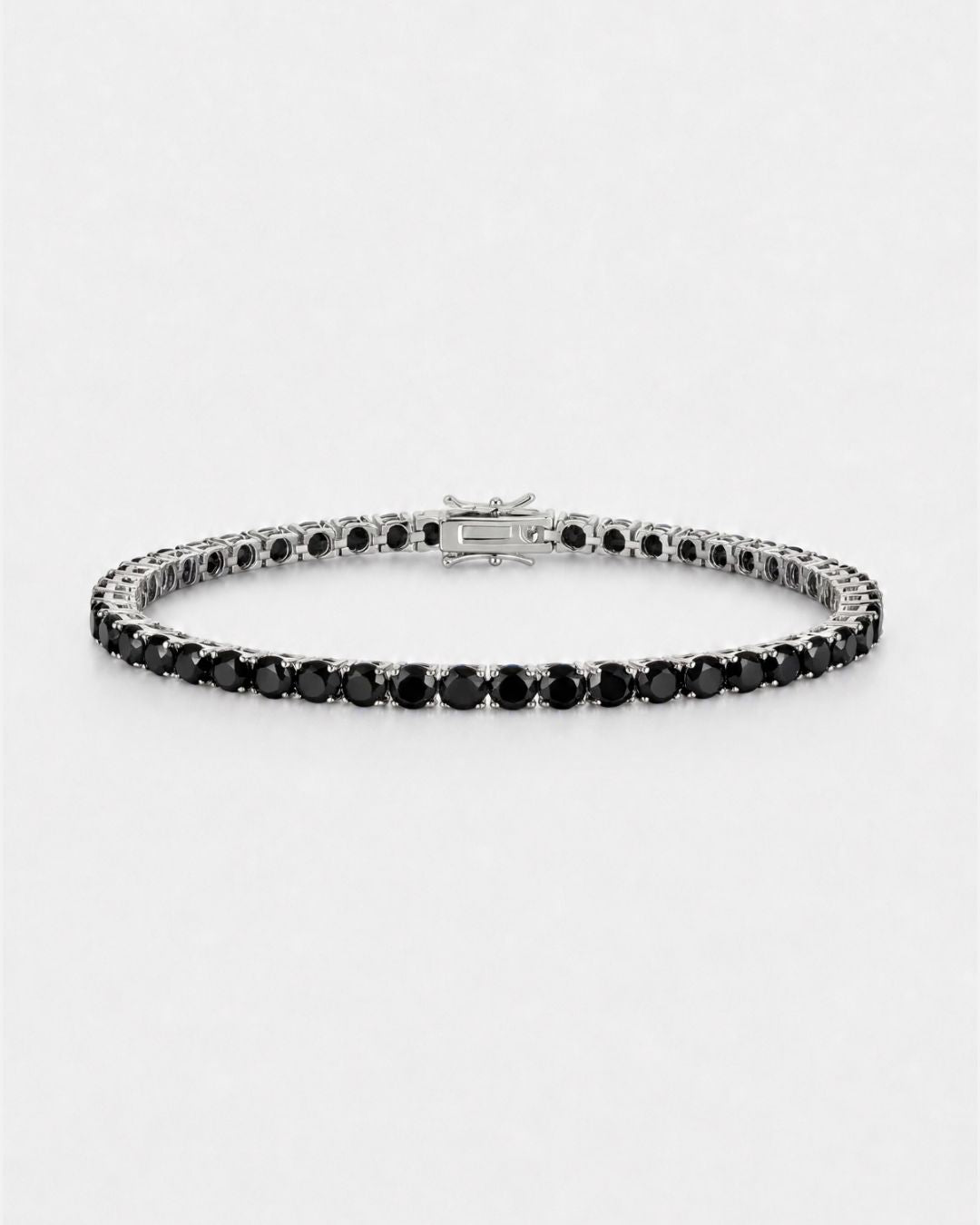 Obsidian-Tennisarmband I 4MM 