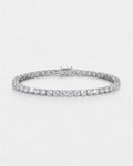 Quartz Silver Tennis Bracelet