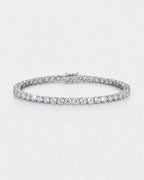 Quartz Silver Tennis Bracelet
