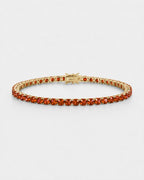 Tennis Bracelet | Ruby Red 14K Gold