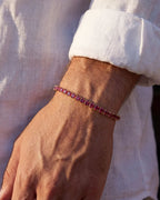 Tennis Bracelet | Ruby Red 14K Gold