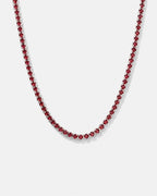 Purpurrote Tennis-Halskette I 4MM 