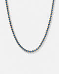 Tennis Necklace | Sapphire Blue 14K Gold
