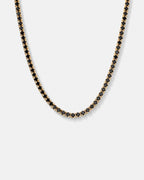 Tennis Necklace | Onyx Black 14K Gold