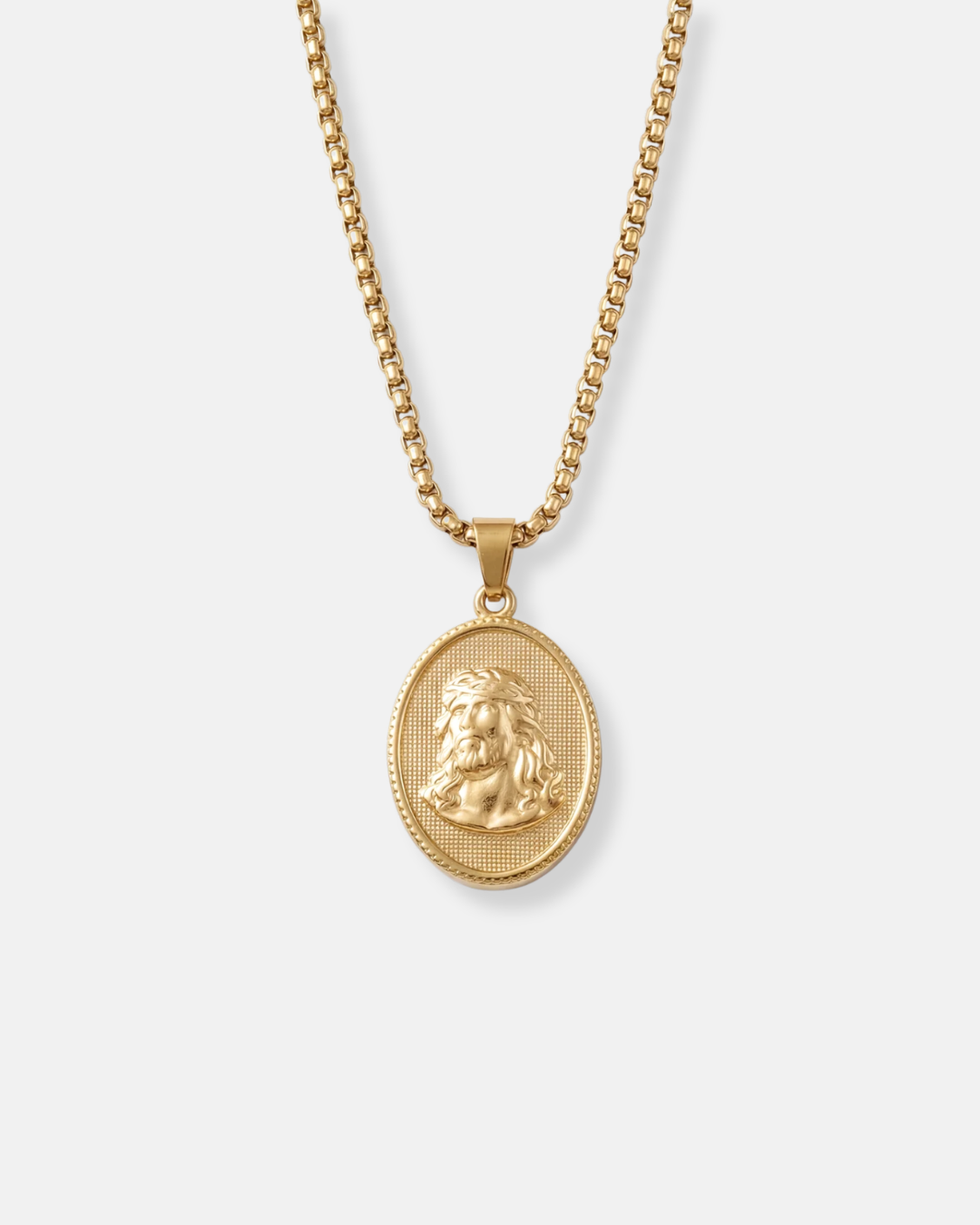 Le collier avec pendentif King en or