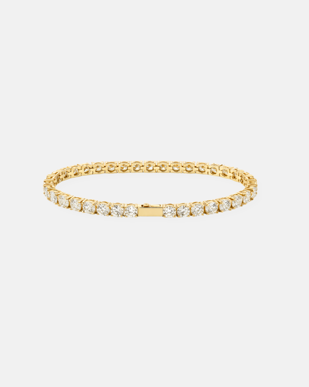Titanium Steel Tennis Bracelet I 18K Gold