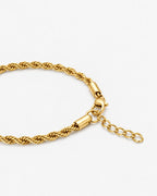 Tressé Acier Bracelet | 18K Gold Plated 3mm