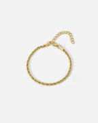 Tressé Acier Bracelet | 18K Gold Plated 3mm