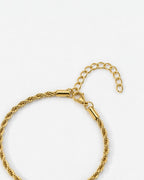 Tressé Acier Bracelet | 18K Gold Plated 3mm