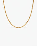 Tressé Acier Halskette Premium 14k Gold Edelstahl