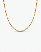 Tressé Acier Halskette Premium 14k Gold Edelstahl