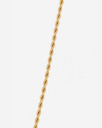 Tressé Acier Halskette Premium 14k Gold Edelstahl