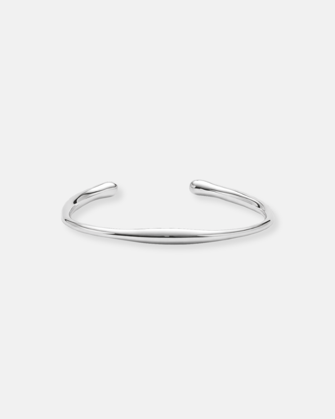 Wave Open Cuff I Silver