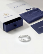 Minimal Cross Ring | Silver