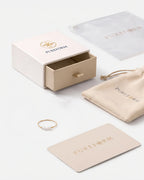 Baroque Pearl Ring in 18K gold with Pureform gift box, pouch and card