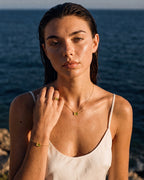 Model wearing the November birthstone set in 14K gold