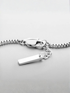 Bracelet en boîte | Platine