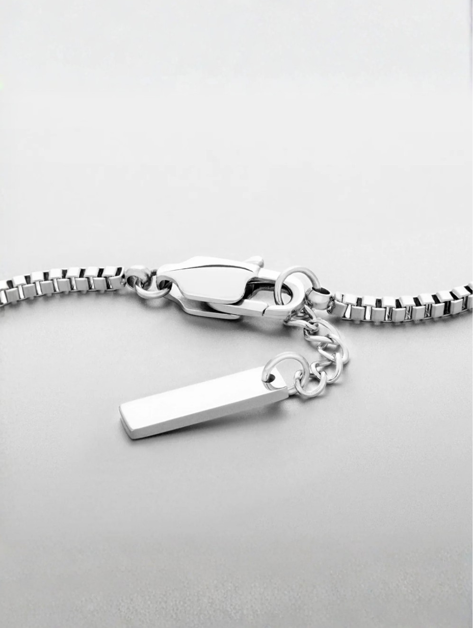 Bracelet en boîte | Platine