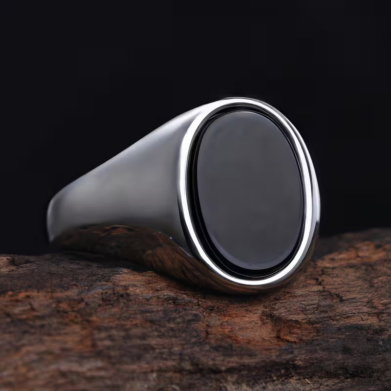 Ring Black Stone