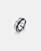Duo Marée Carbon Ring | Black Carbon Inlay