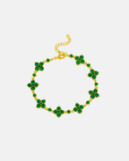 Bracelet Fortuna | Pierre Verte Or