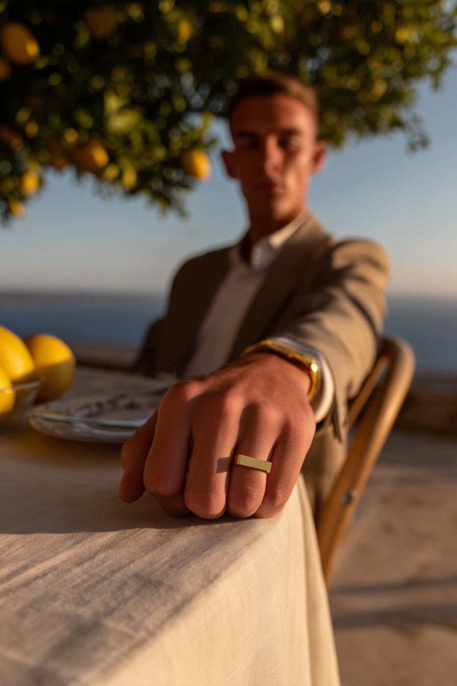 Ring Premium 14k Gold Stainless Steel