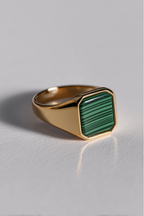 Malachio Ring, vergoldet
