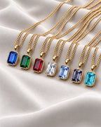 Grey Spinel pendant necklace, 3 carat, 18K gold — the full colour range