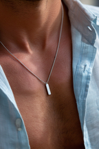 Necklace Platinum Ion-Plated Stainless Steel