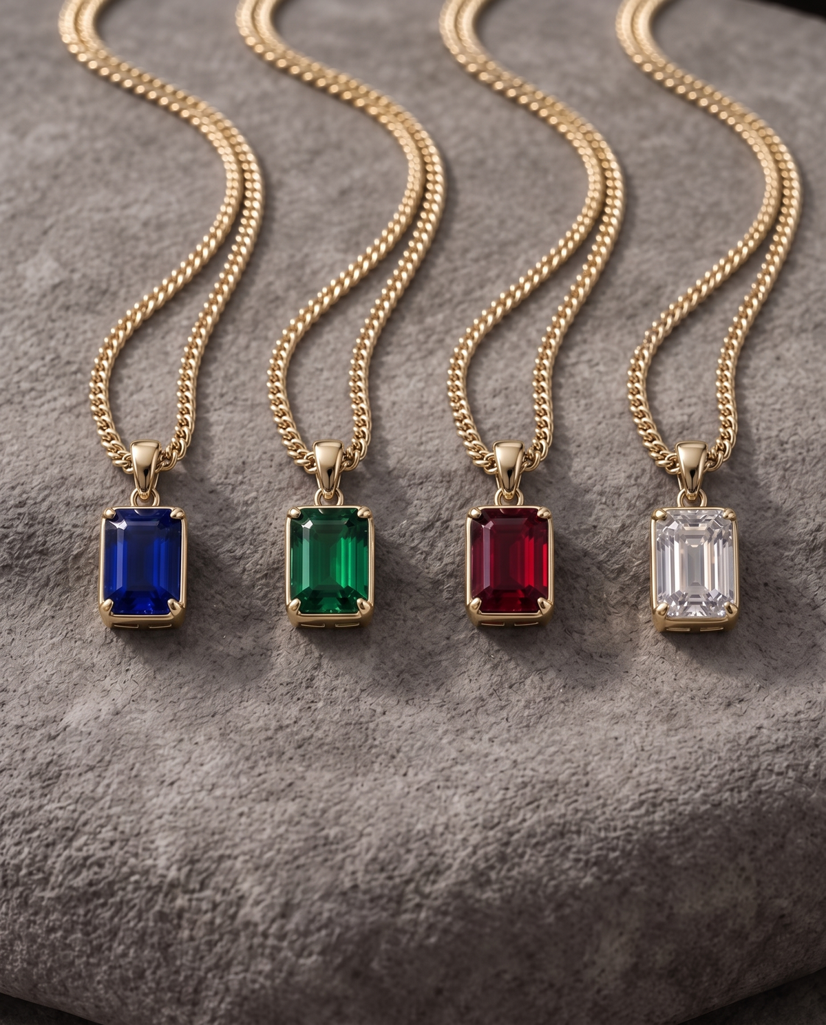 Sapphire Pendant Necklace | 2 Carat 18K Gold