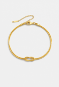 Infinity-Armband, Premium-Vergoldung (14 Karat)