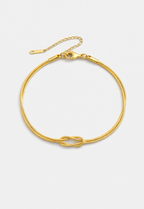 Infinity-Armband, Premium-Vergoldung (14 Karat)