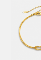 Infinity-Armband, Premium-Vergoldung (14 Karat)