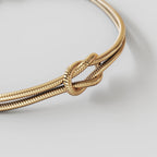 Infinity-Armband, Premium-Vergoldung (14 Karat)