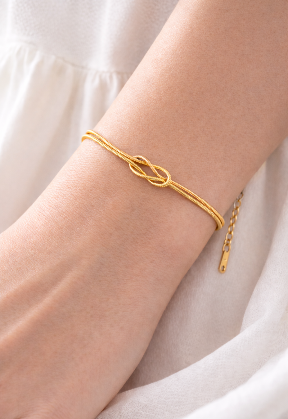 Infinity-Armband, platinionenplattiert