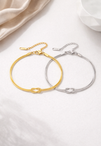 Infinity-Armband, platinionenplattiert