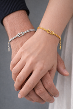 Infinity-Armband, platinionenplattiert