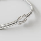 Infinity-Armband, platinionenplattiert