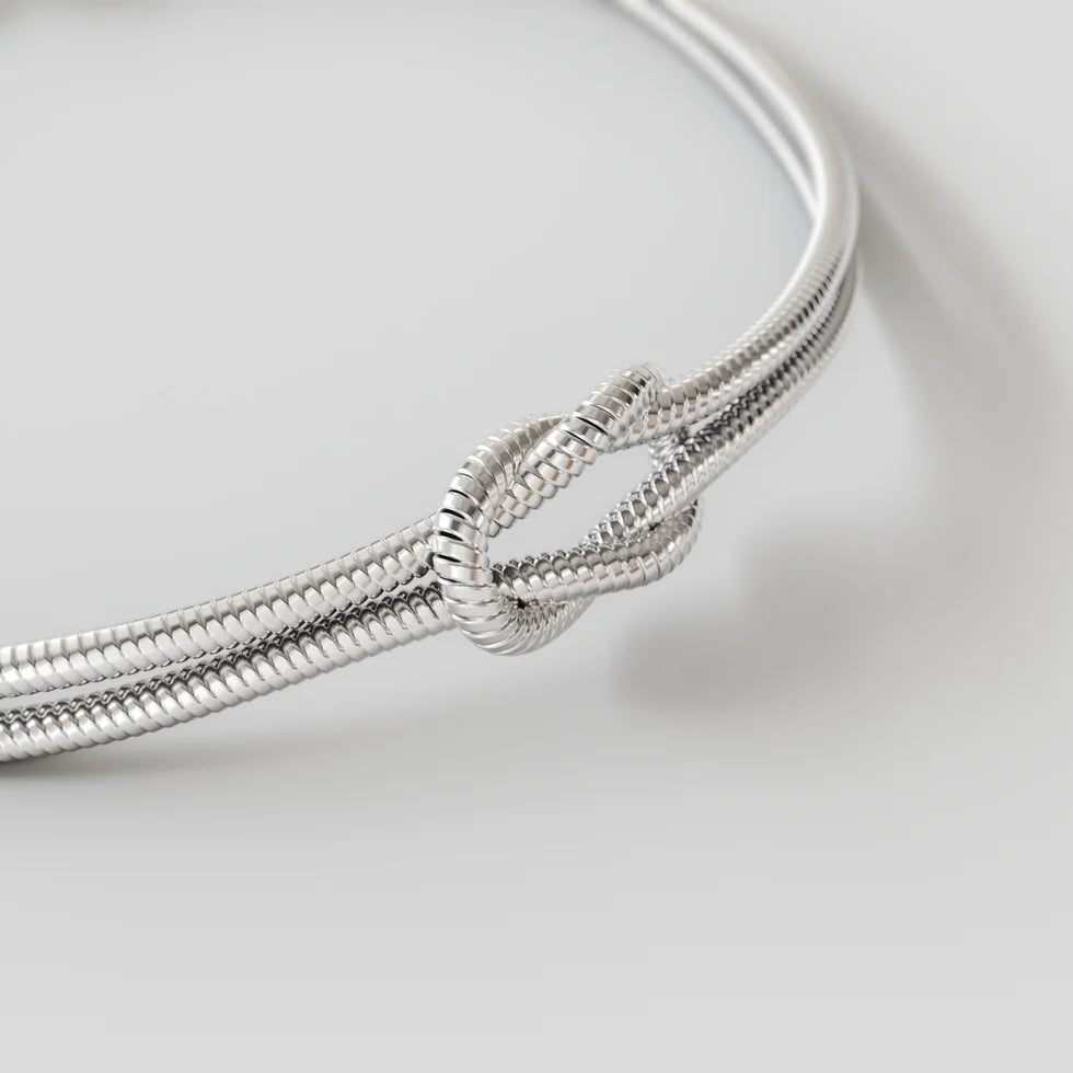 Infinity-Armband, platinionenplattiert