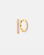 Lumière huggies in alexandrite gold