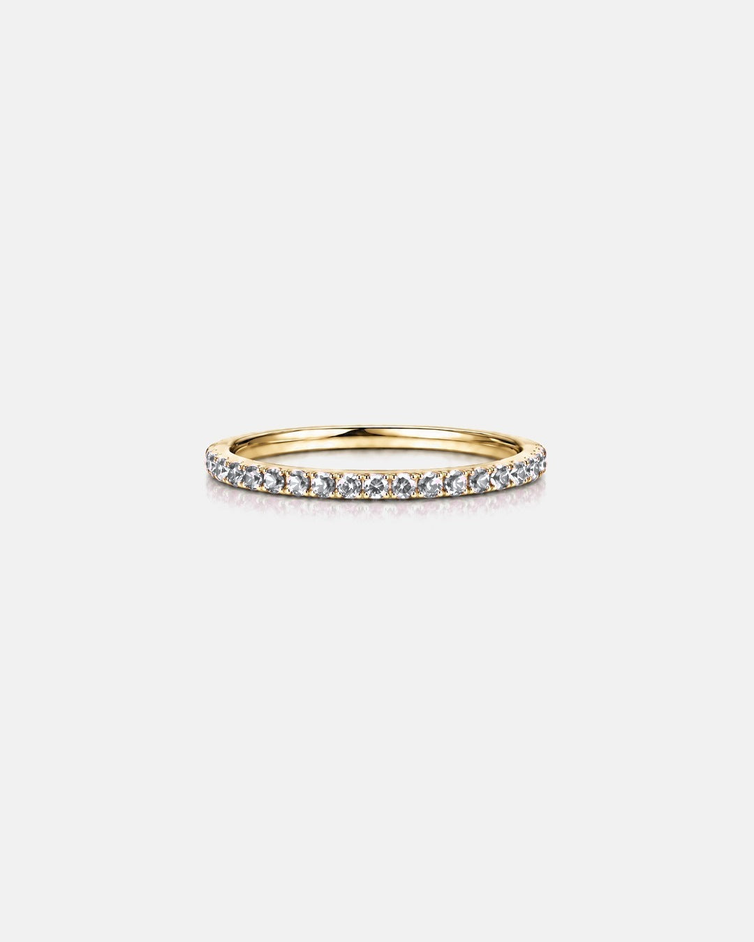 Lumière ring in clear gold